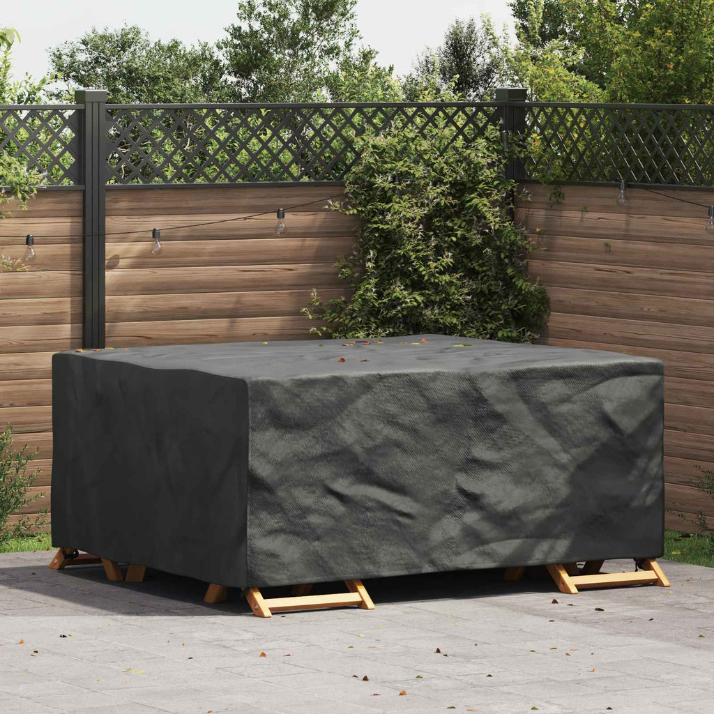 vidaXL Pokrowiec na meble Gładki Czarny 200 x 160 x 70 cm 420D