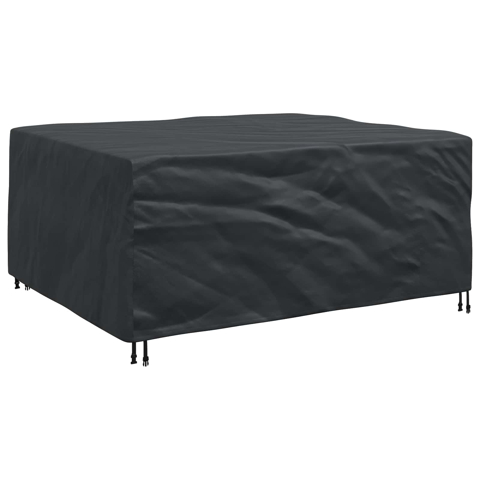 vidaXL Pokrowiec na meble Gładki Czarny 200 x 160 x 70 cm 420D