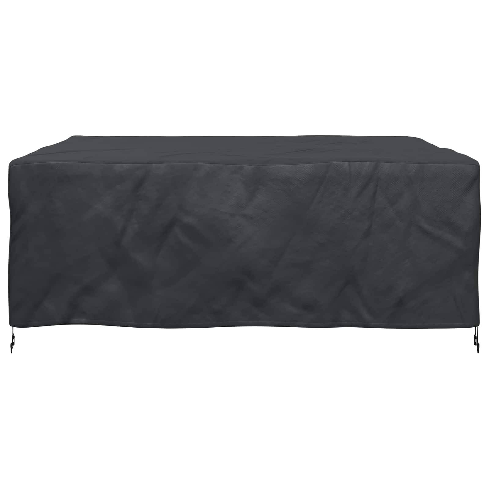 vidaXL Pokrowiec na meble Gładki Czarny 200 x 190 x 85 cm 600D