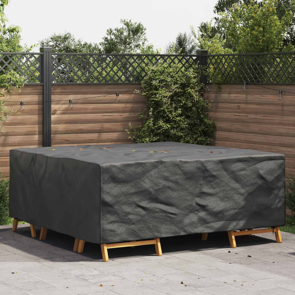 vidaXL Pokrowiec na meble Gładki Czarny 200 x 200 x 90 cm 420D