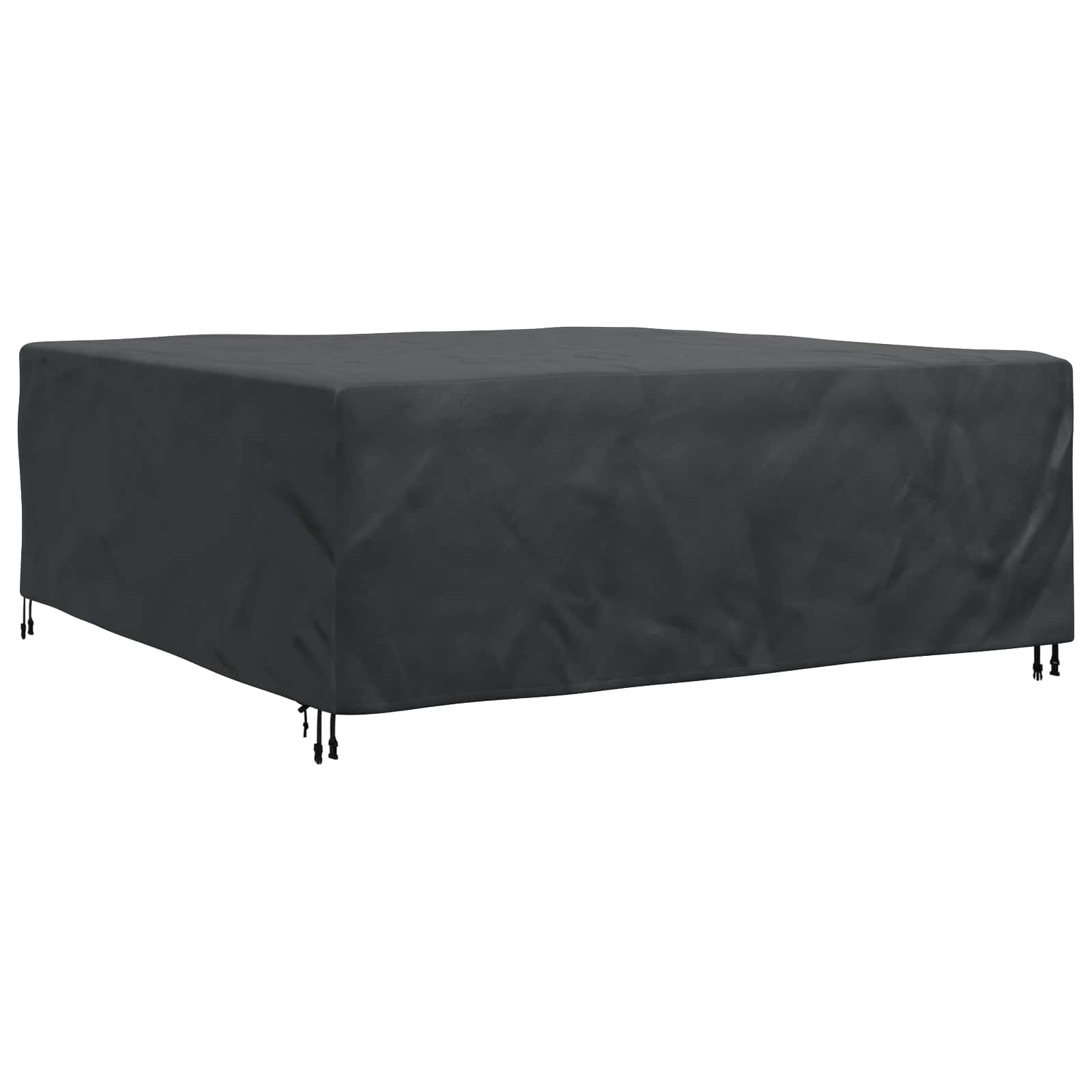 vidaXL Pokrowiec na meble Gładki Czarny 200 x 200 x 90 cm 600D