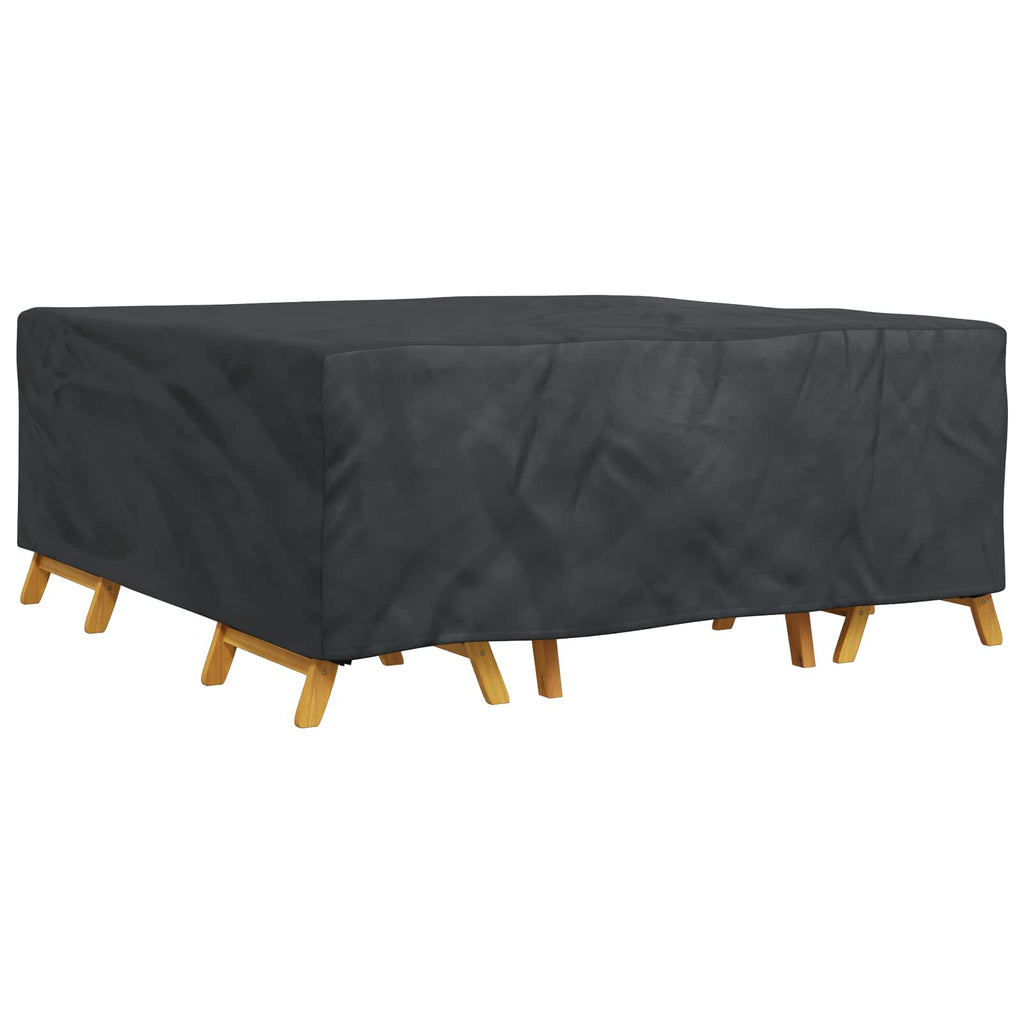 vidaXL Pokrowiec na meble Gładki Czarny 210 x 200 x 70 cm 420D