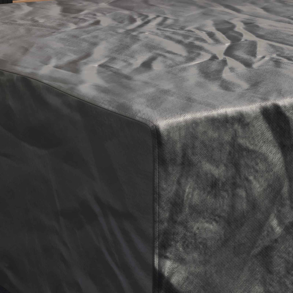 vidaXL Pokrowiec na meble Gładki Czarny 220 x 220 x 70 cm 420D