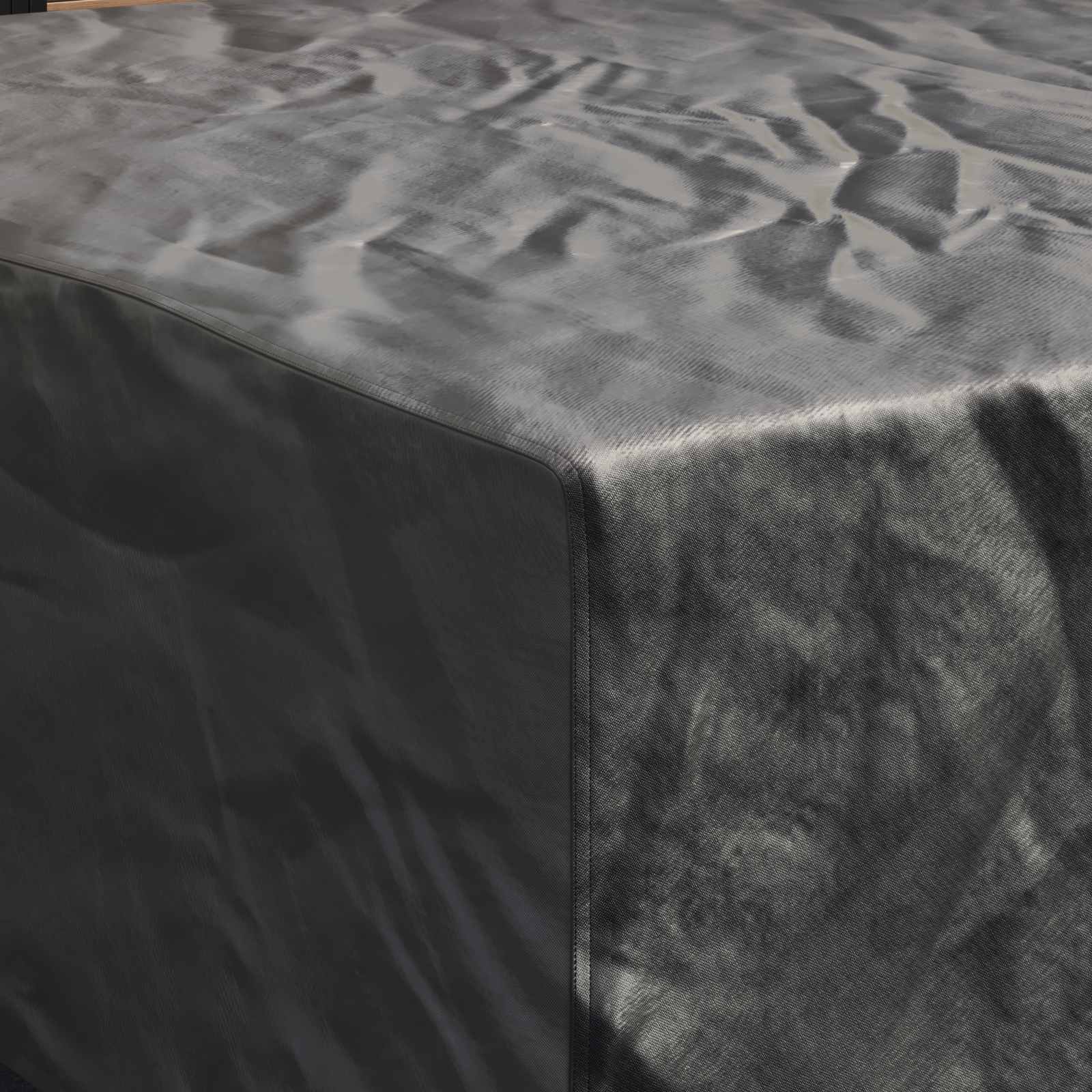 vidaXL Pokrowiec na meble Gładki Czarny 220 x 220 x 70 cm 420D