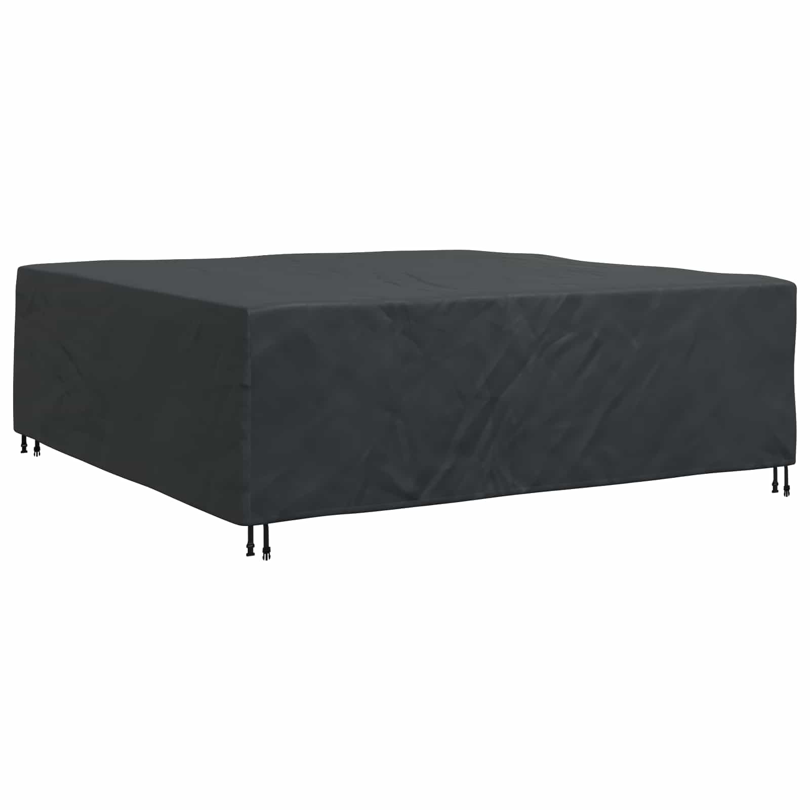 vidaXL Pokrowiec na meble Gładki Czarny 220 x 220 x 70 cm 600D