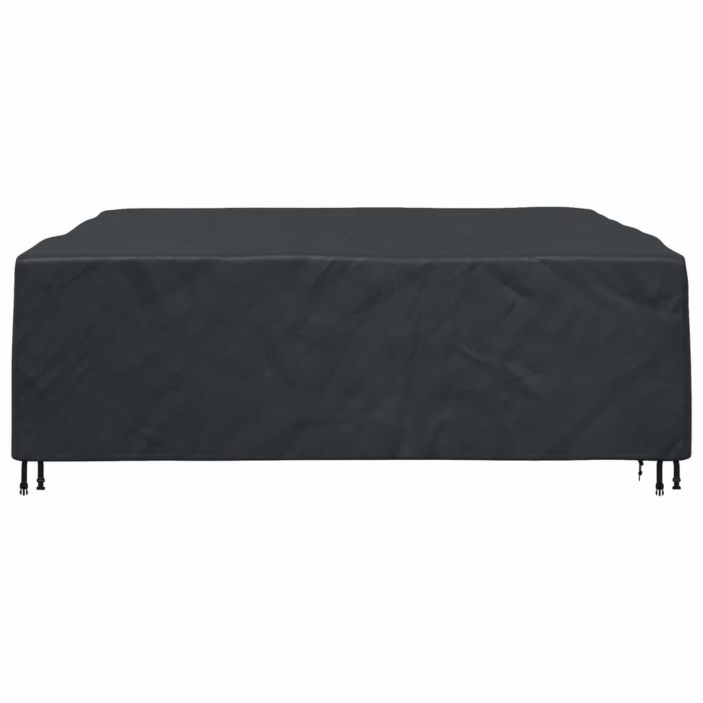 vidaXL Pokrowiec na meble Gładki Czarny 220 x 220 x 70 cm 600D