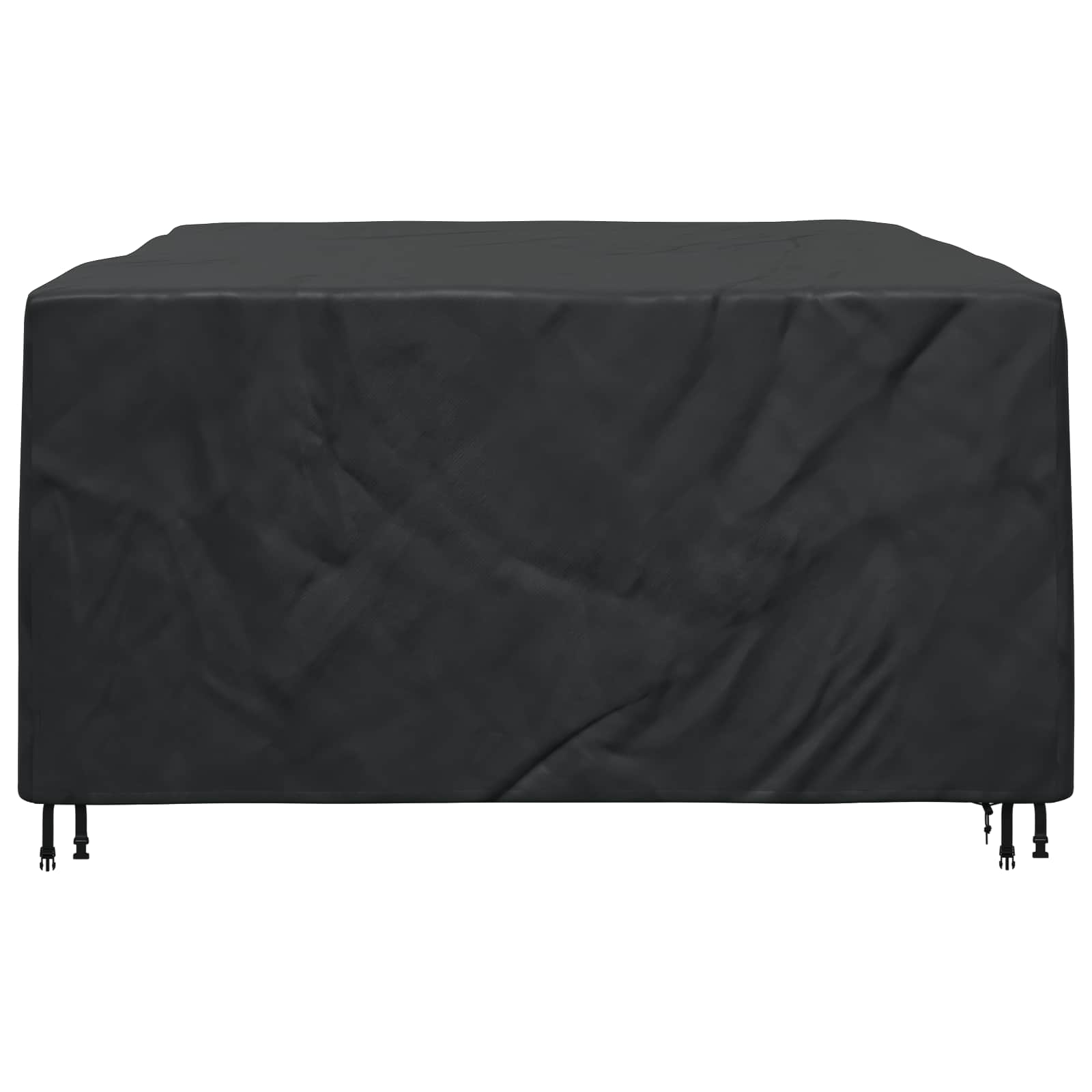 vidaXL Pokrowiec na meble Gładki Czarny 220 x 190 x 85 cm 210D