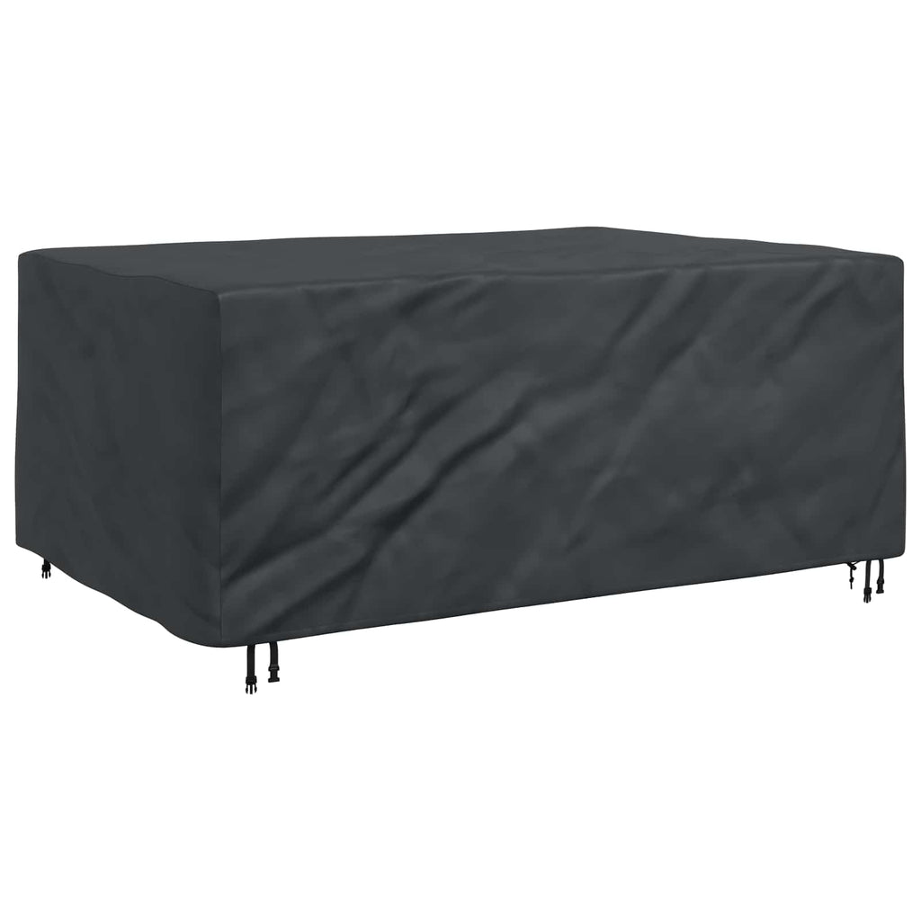 vidaXL Pokrowiec na meble Gładki Czarny 220 x 150 x 85 cm 210D