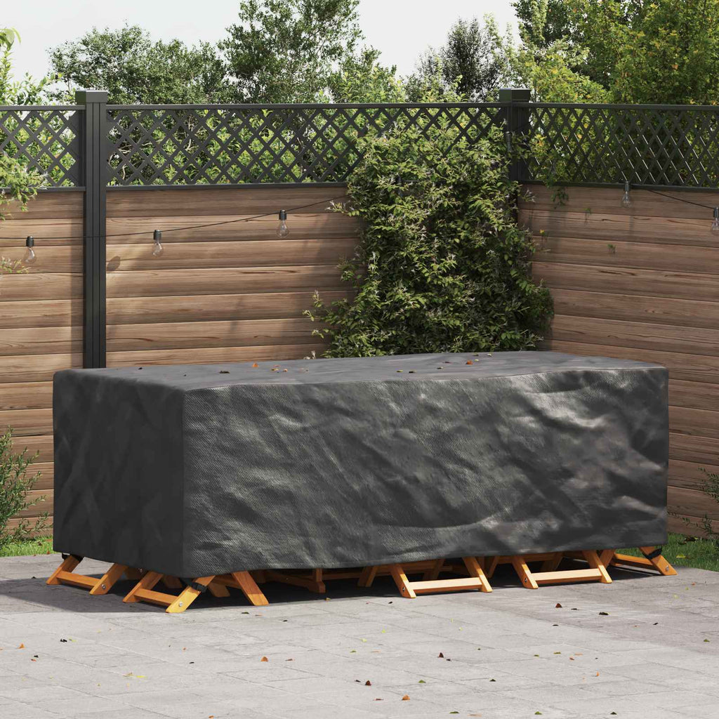 vidaXL Pokrowiec na meble Gładki Czarny 229 x 113 x 73 cm 420D