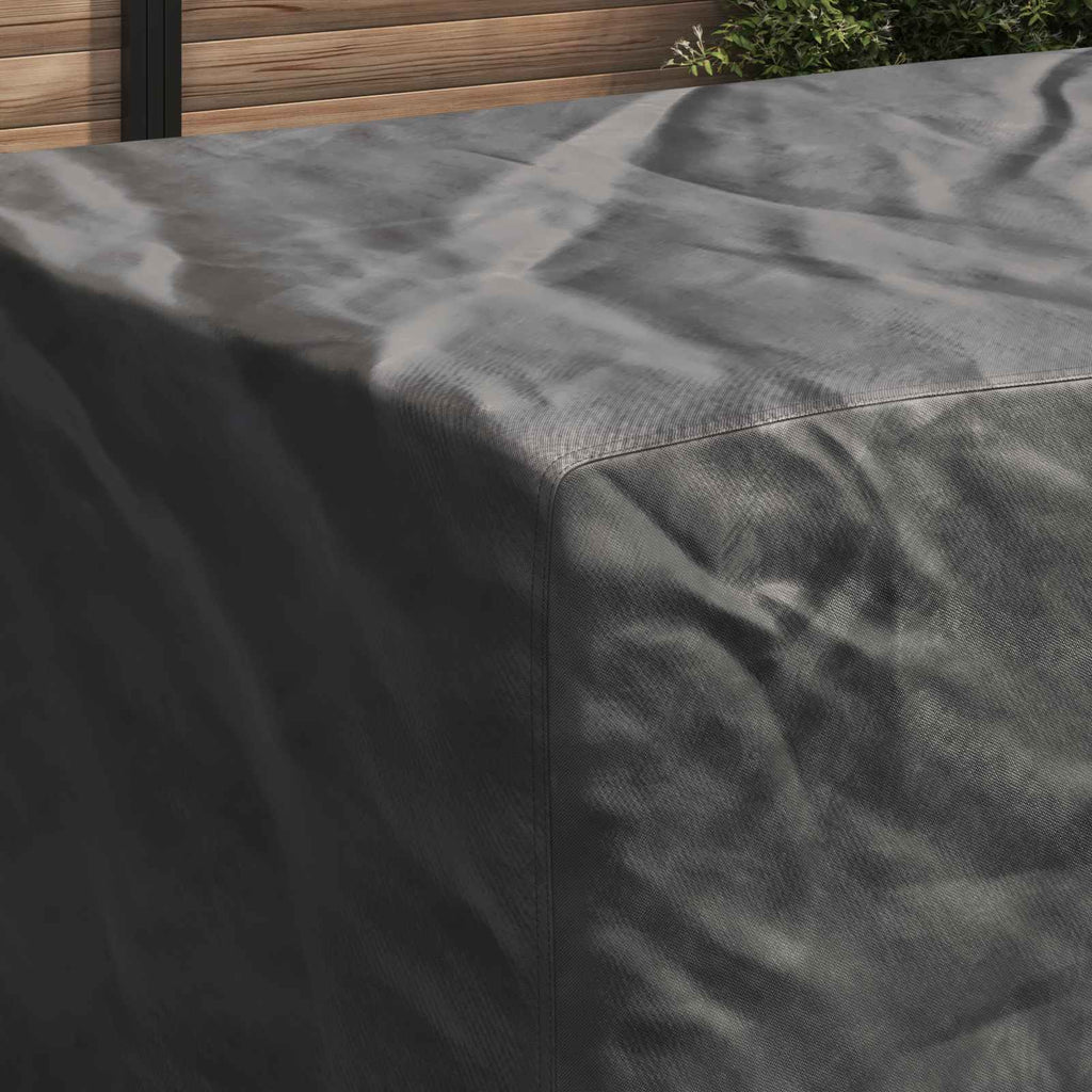 vidaXL Pokrowiec na meble Gładki Czarny 240 x 110 x 70 cm 210D