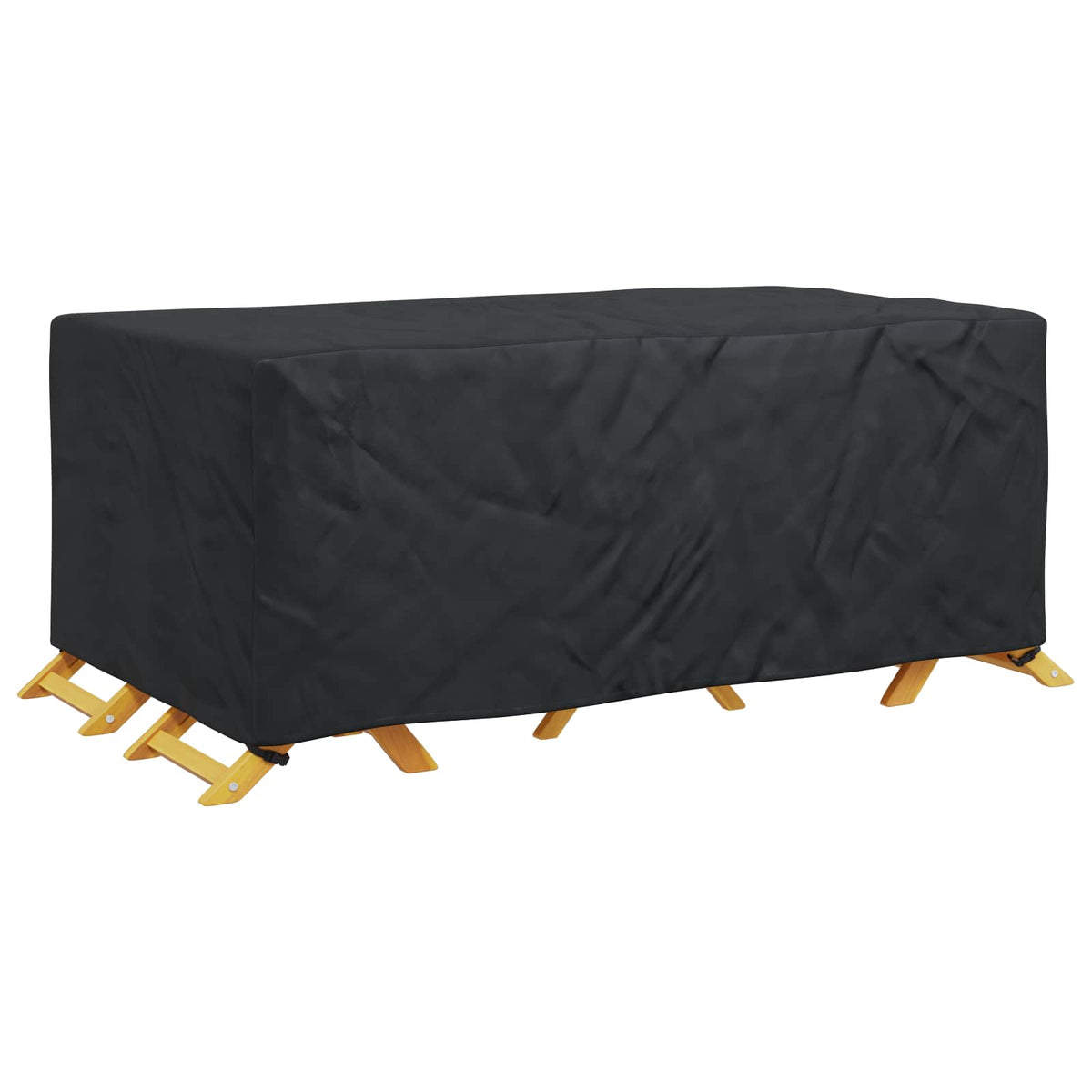 vidaXL Pokrowiec na meble Gładki Czarny 240 x 110 x 70 cm 210D