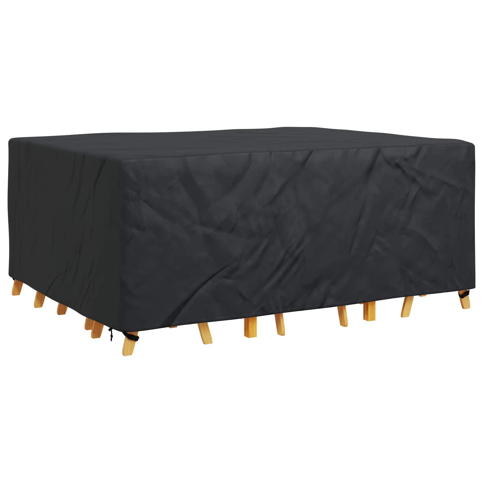vidaXL Pokrowiec na meble Gładki Czarny 240 x 190 x 90 cm 420D