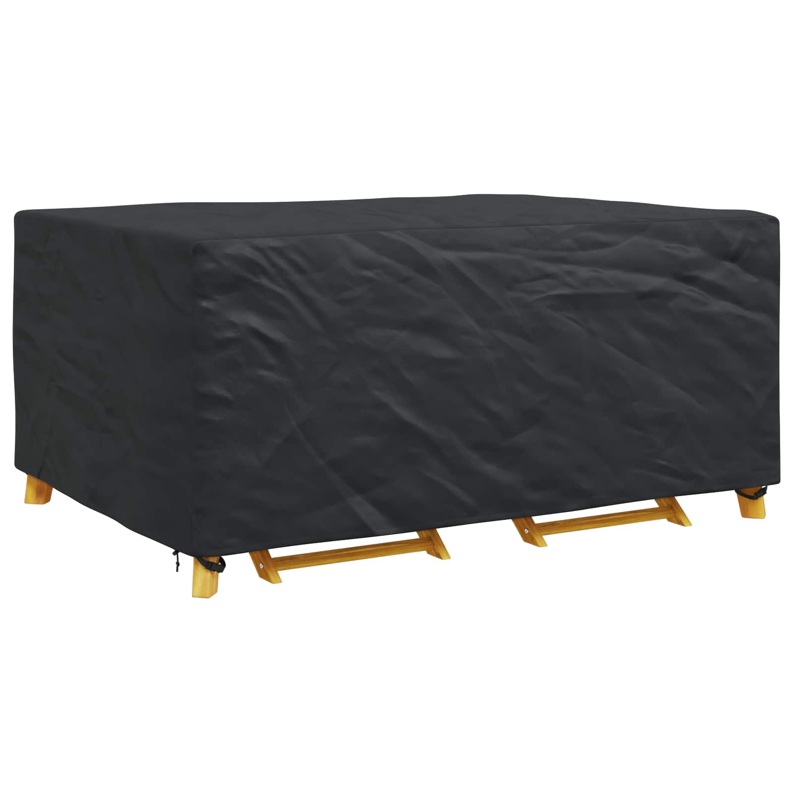 vidaXL Pokrowiec na meble Gładki Czarny 240 x 160 x 100 cm 210D