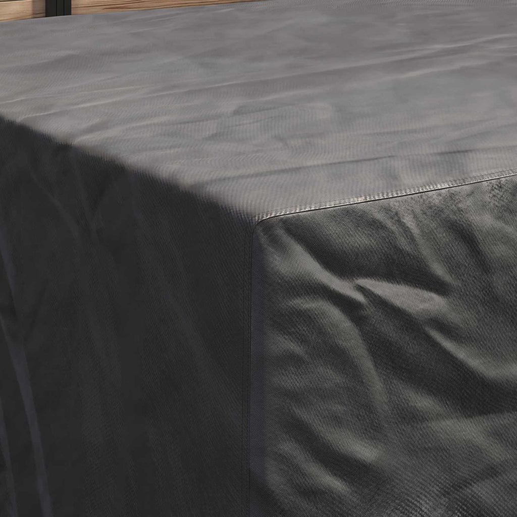 vidaXL Pokrowiec na meble Gładki Czarny 250 x 210 x 70 cm 600D