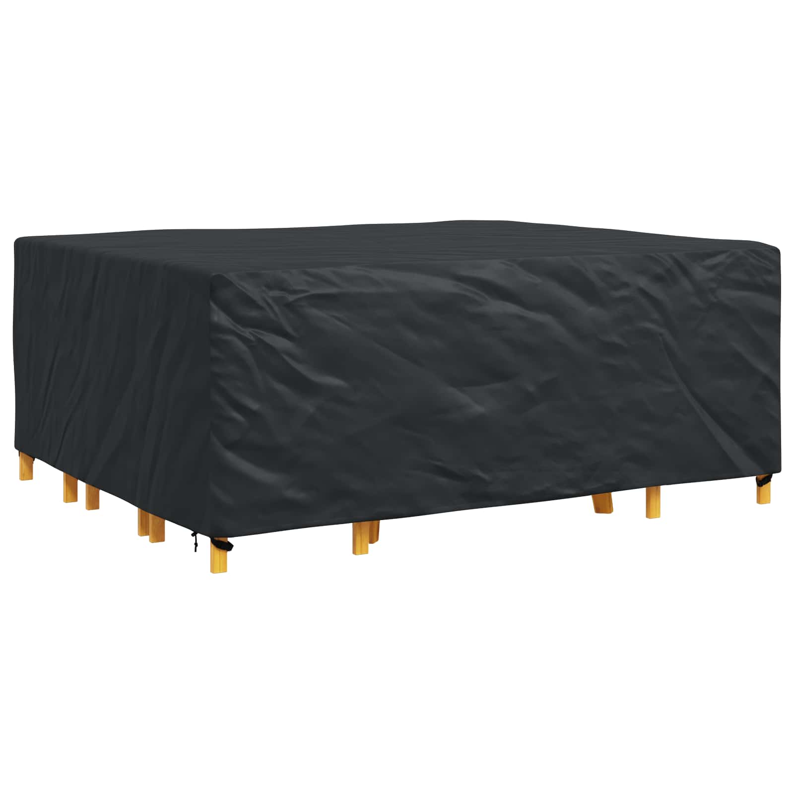 vidaXL Pokrowiec na meble Gładki Czarny 250 x 210 x 90 cm 420D