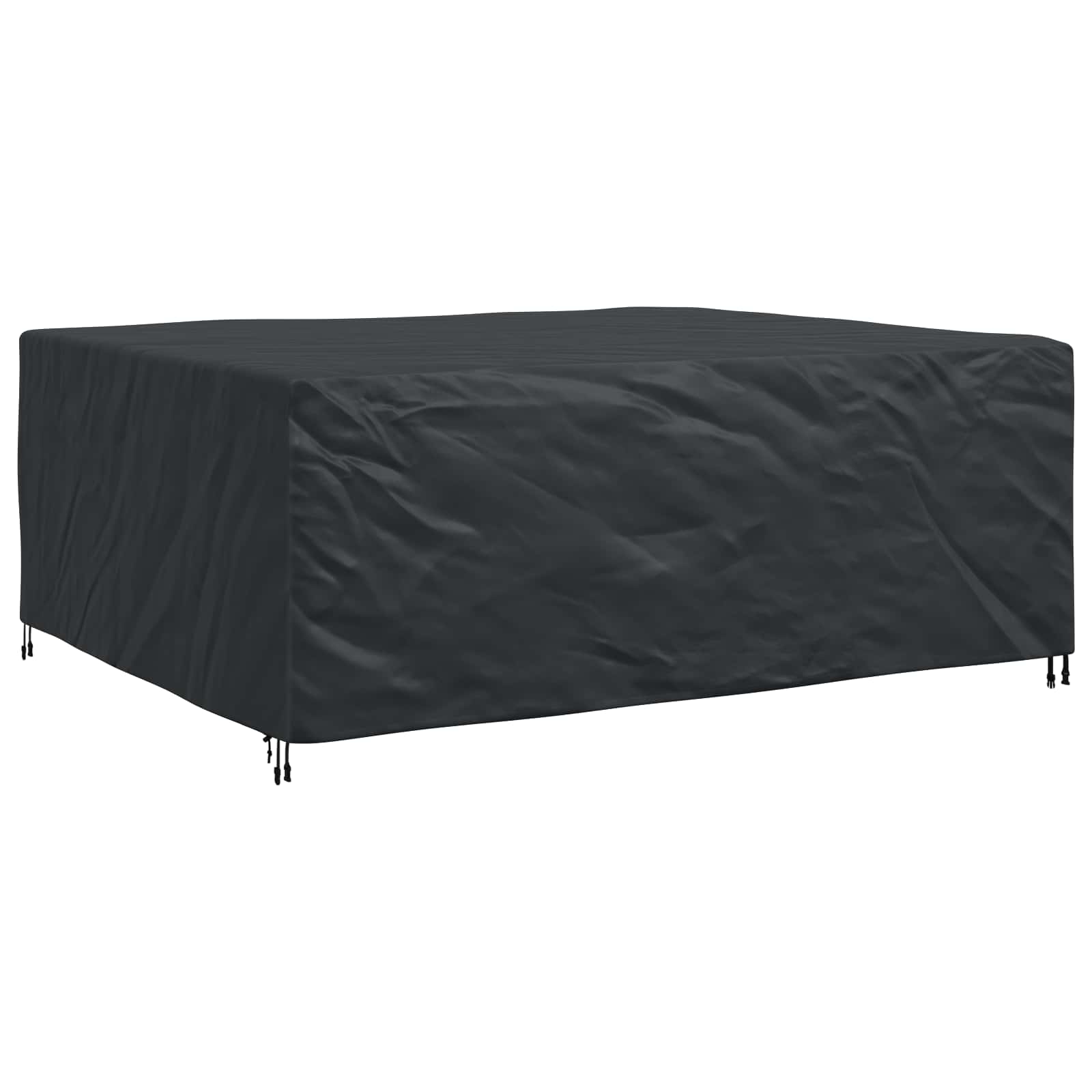 vidaXL Pokrowiec na meble Gładki Czarny 250 x 210 x 90 cm 600D