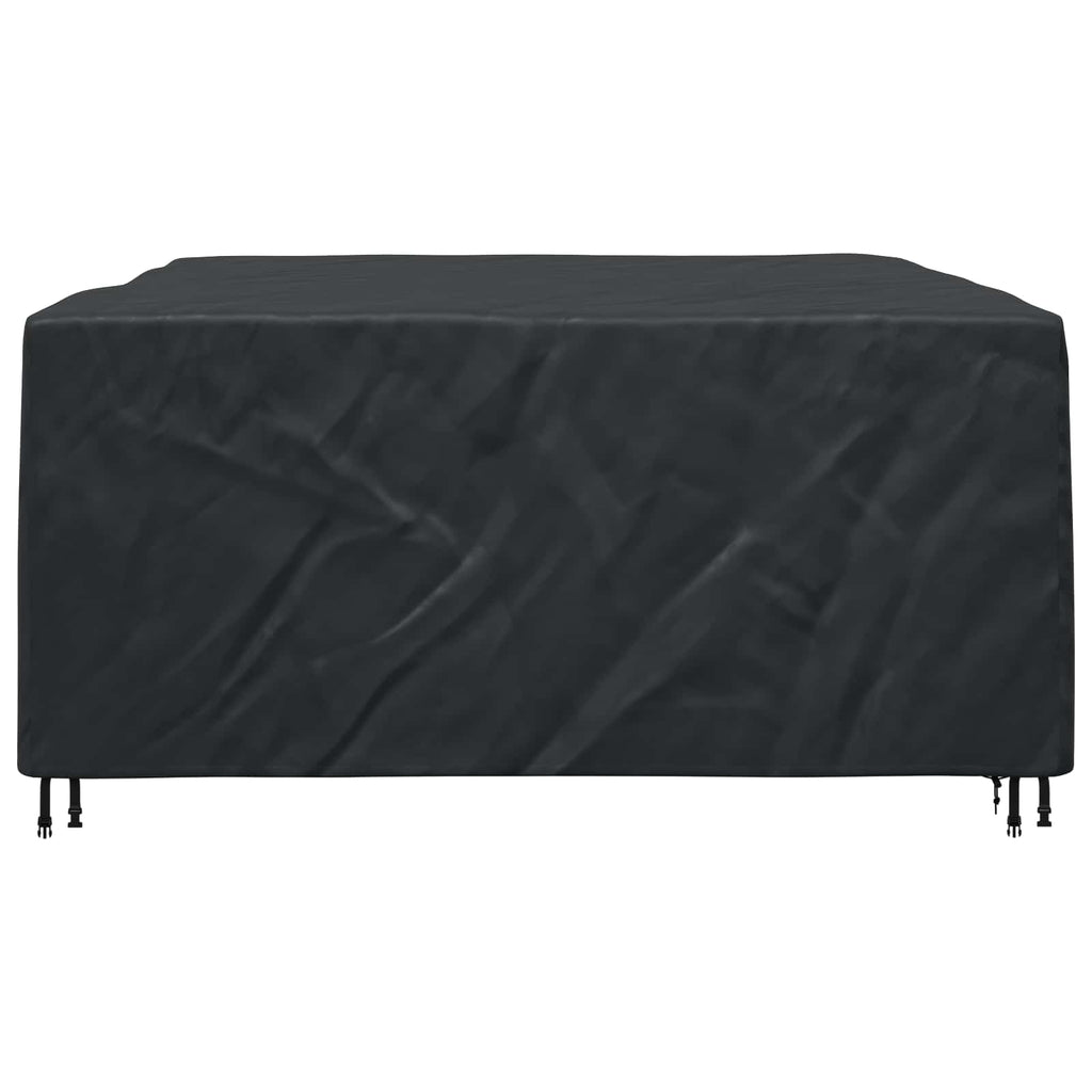 vidaXL Pokrowiec na meble Gładki Czarny 250 x 210 x 90 cm 600D