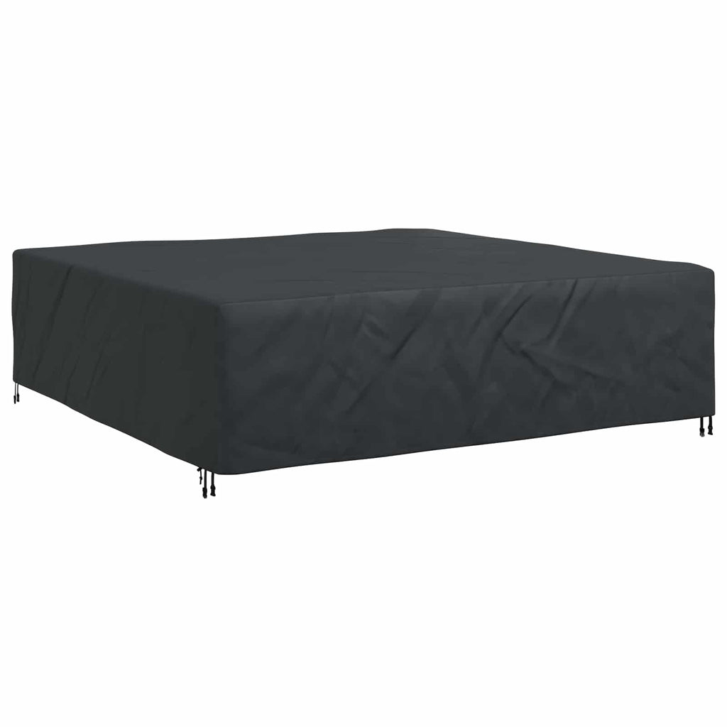 vidaXL Pokrowiec na meble Gładki Czarny 260 x 260 x 70 cm 600D