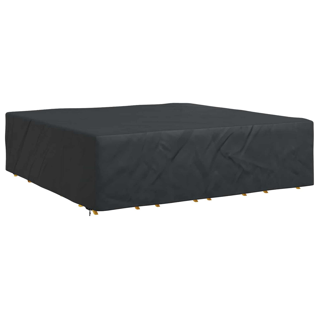 vidaXL Pokrowiec na meble Gładki Czarny 260 x 260 x 90 cm 210D