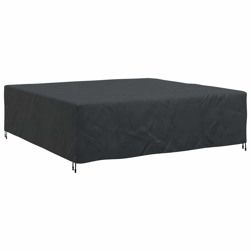 vidaXL Pokrowiec na meble Gładki Czarny 260 x 260 x 90 cm 600D