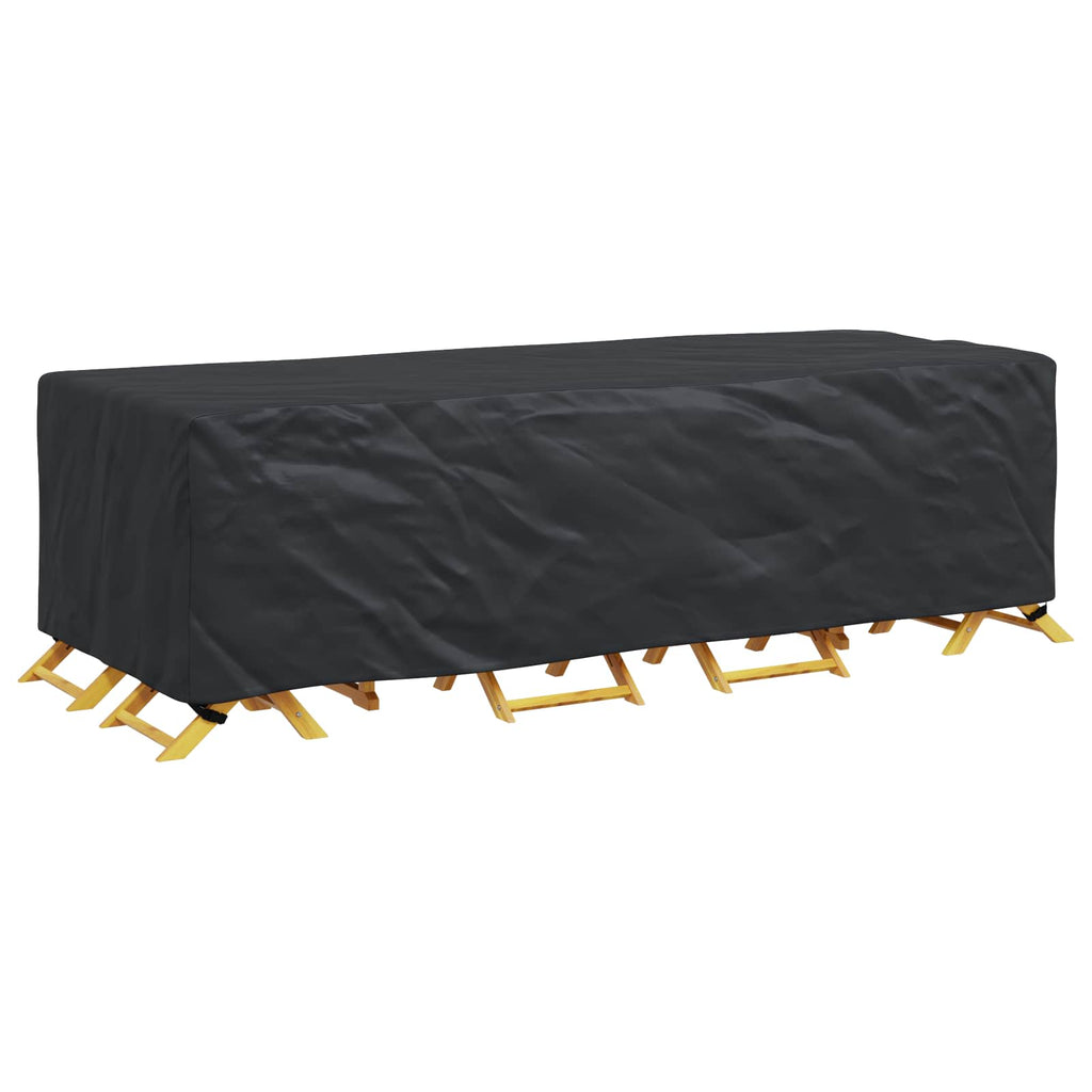vidaXL Pokrowiec na meble Gładki Czarny 270 x 110 x 70 cm 210D