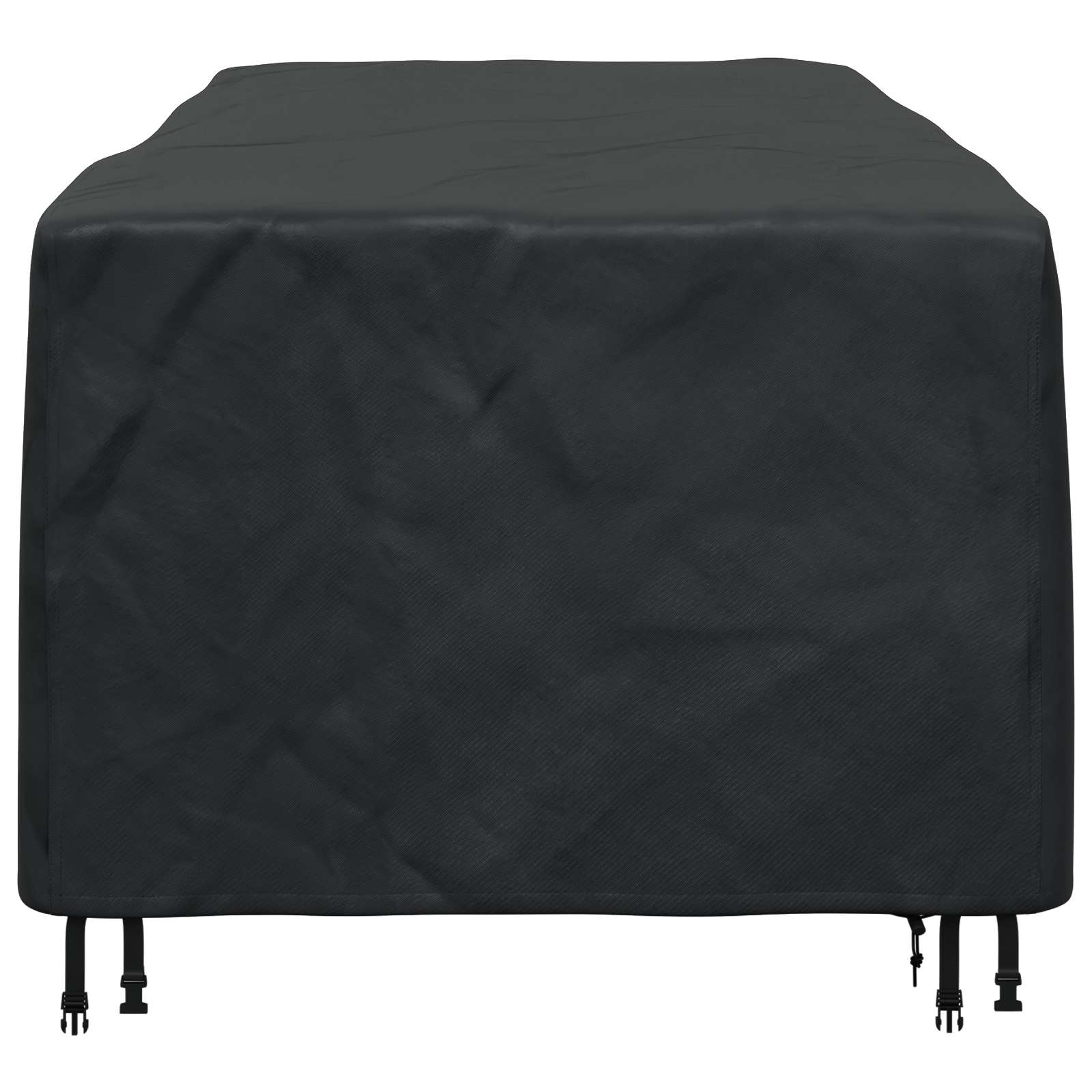 vidaXL Pokrowiec na meble Gładki Czarny 270 x 110 x 70 cm 210D