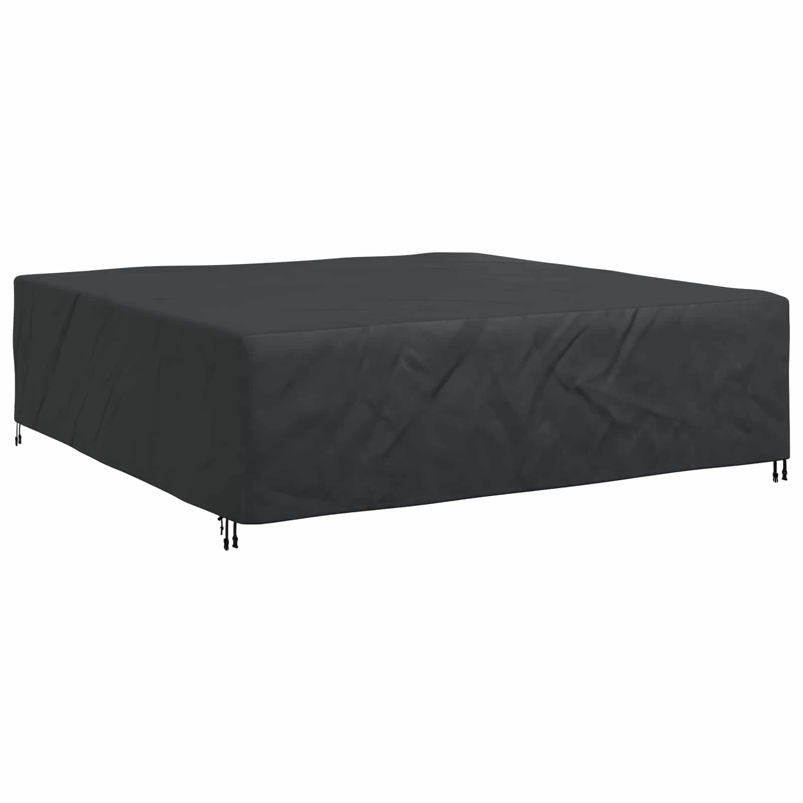 vidaXL Pokrowiec na meble Gładki Czarny 275 x 275 x 70 cm 210D