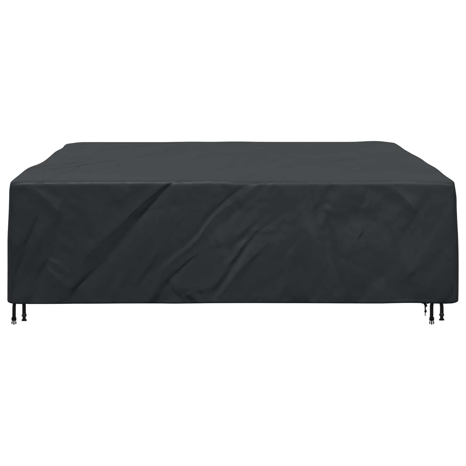 vidaXL Pokrowiec na meble Gładki Czarny 275 x 275 x 70 cm 210D
