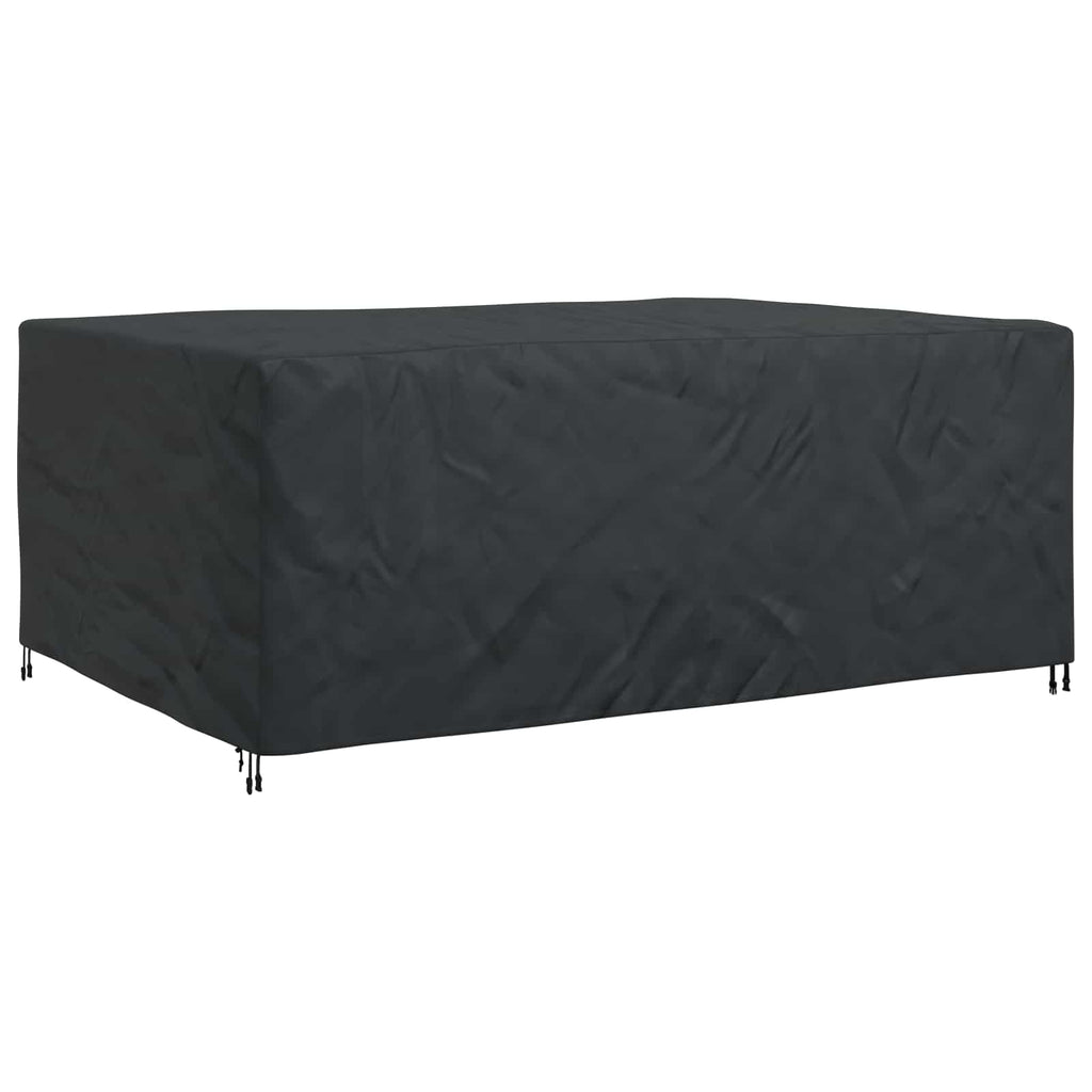 vidaXL Pokrowiec na meble Gładki Czarny 280 x 204 x 106 cm 210D