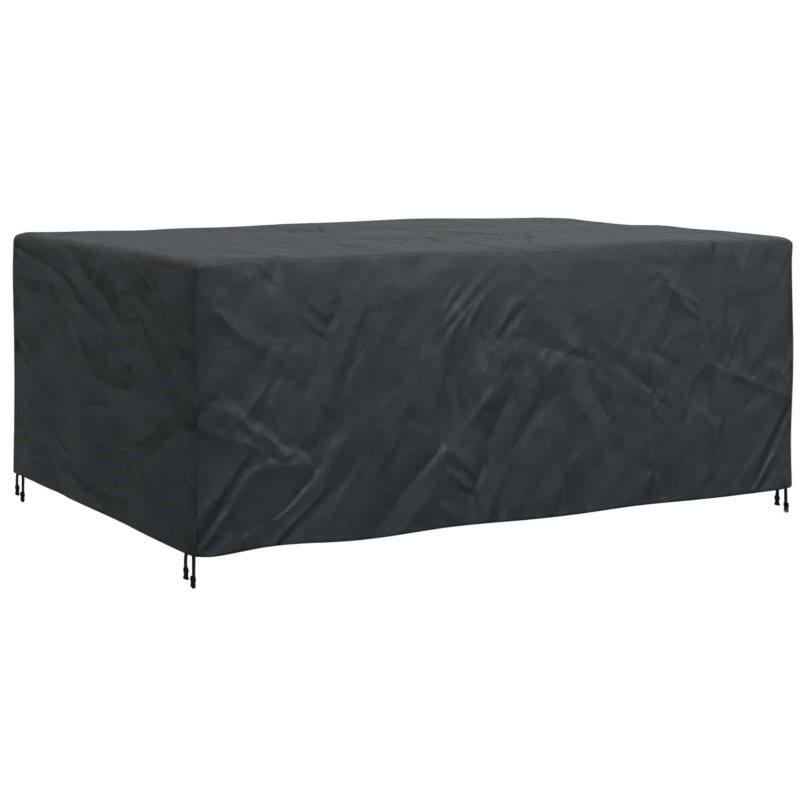 vidaXL Pokrowiec na meble Gładki Czarny 280 x 204 x 106 cm 210D