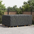 vidaXL Pokrowiec na meble Gładki Czarny 280 x 204 x 106 cm 600D