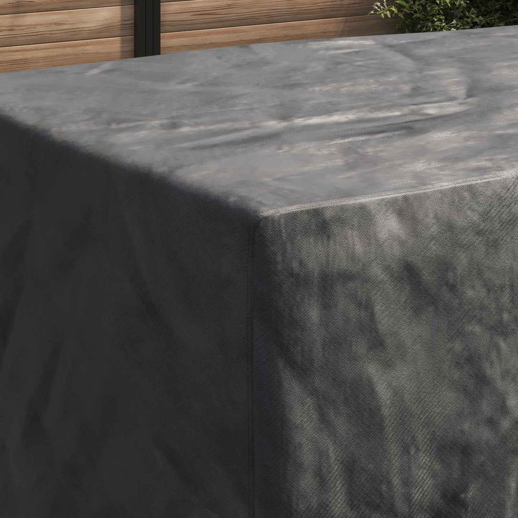 vidaXL Pokrowiec na meble Gładki Czarny 300 x 110 x 70 cm 210D