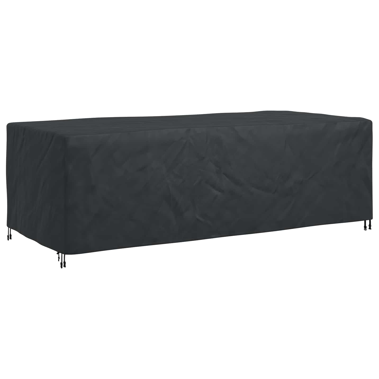 vidaXL Pokrowiec na meble Gładki Czarny 300 x 140 x 90 cm 210D