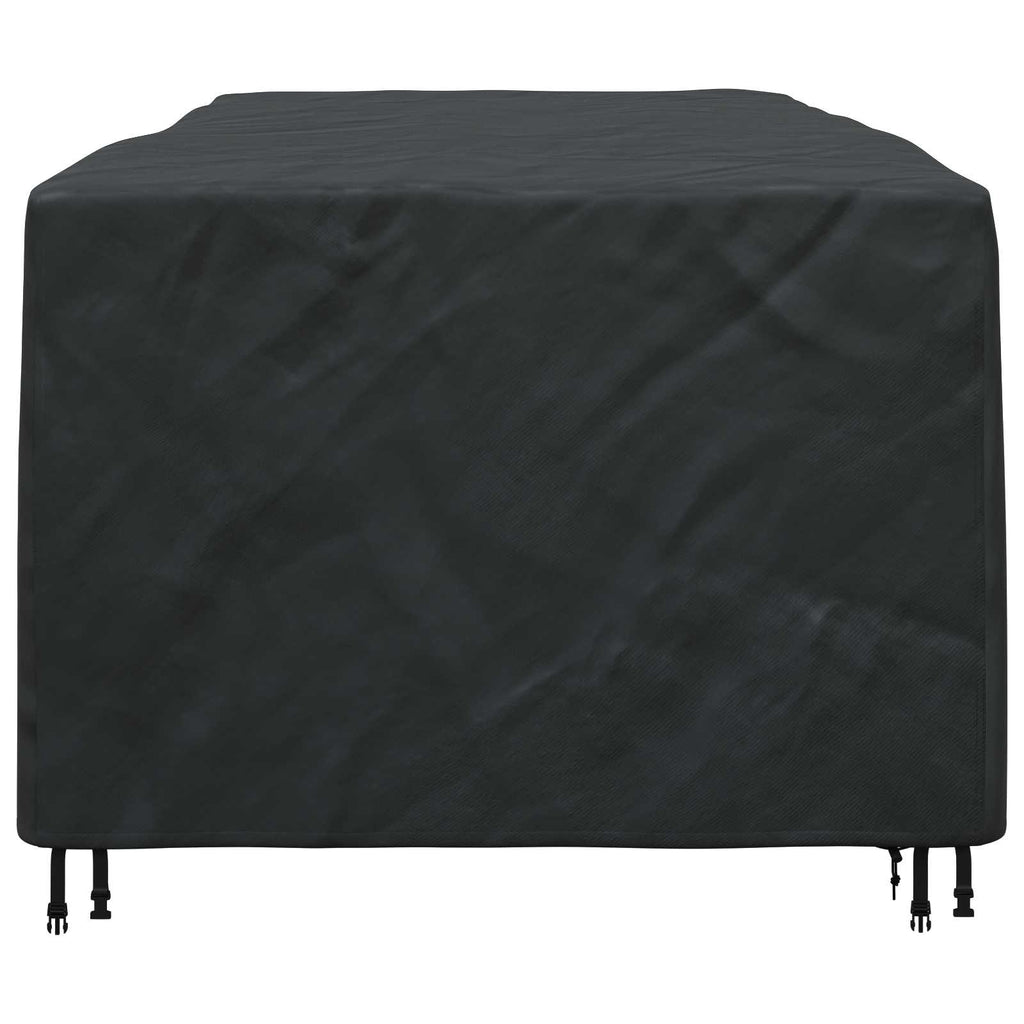 vidaXL Pokrowiec na meble Gładki Czarny 300 x 140 x 90 cm 210D