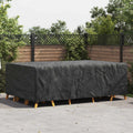 vidaXL Pokrowiec na meble Gładki Czarny 300 x 200 x 90 cm 210D