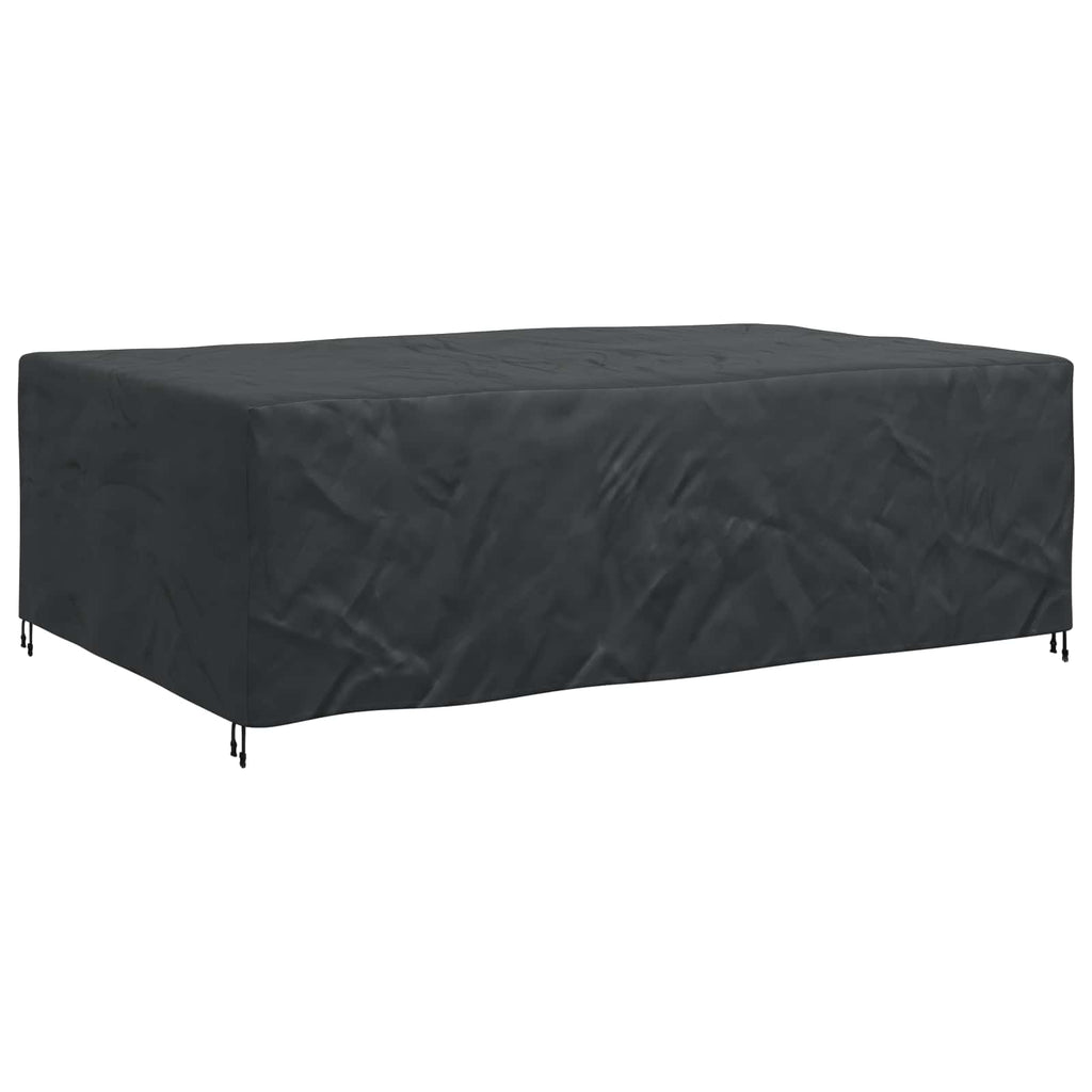 vidaXL Pokrowiec na meble Gładki Czarny 300 x 200 x 90 cm 420D