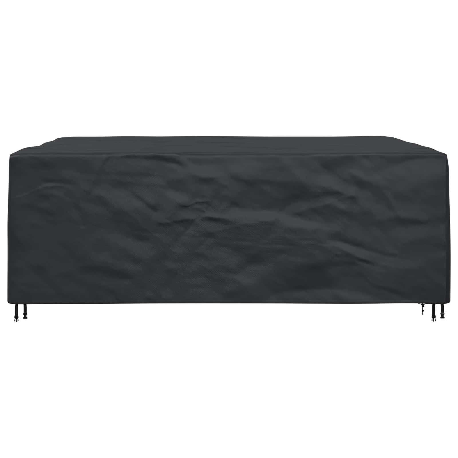 vidaXL Pokrowiec na meble Gładki Czarny 300 x 250 x 70 cm 210D