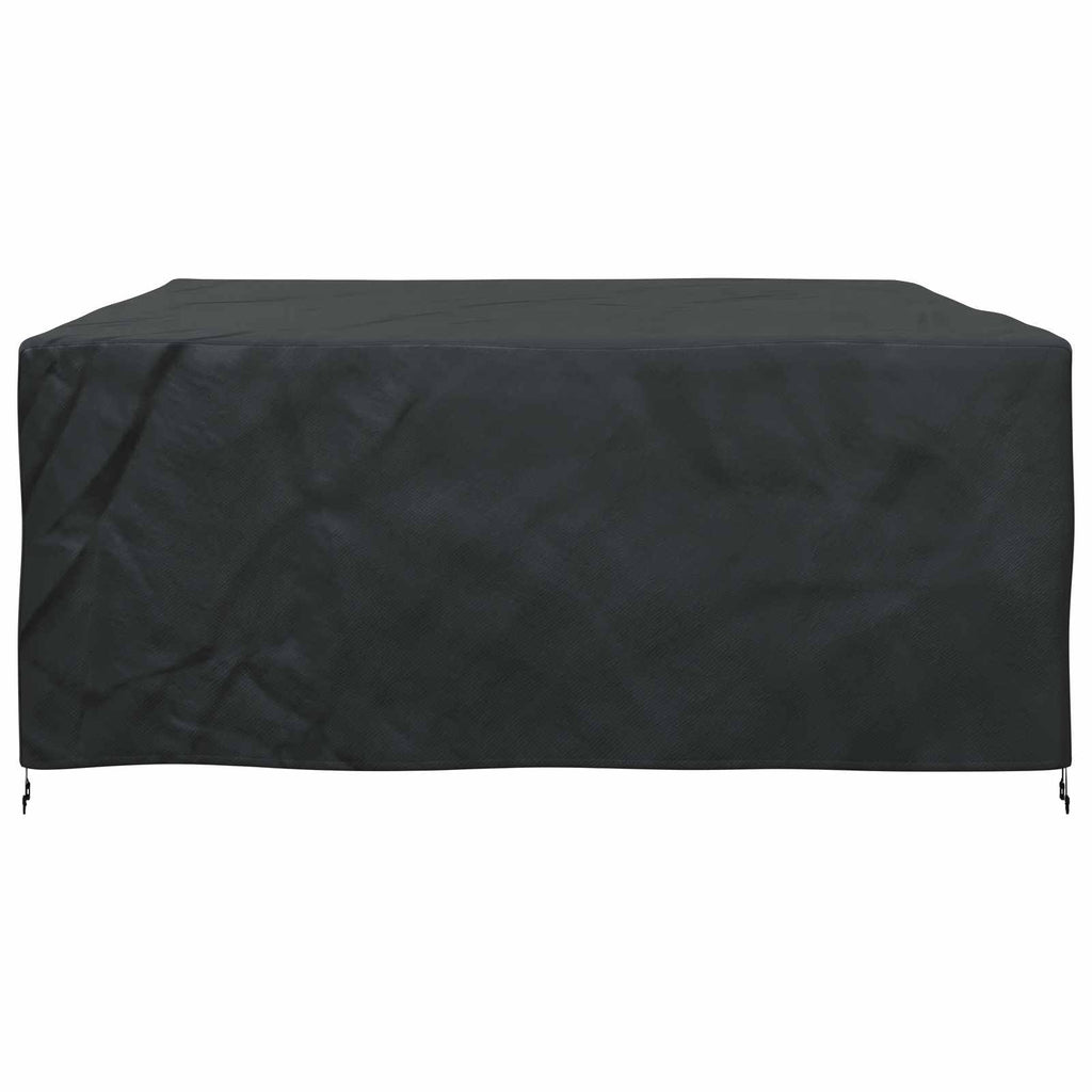 vidaXL Pokrowiec na meble Gładki Czarny 300 x 250 x 70 cm 600D