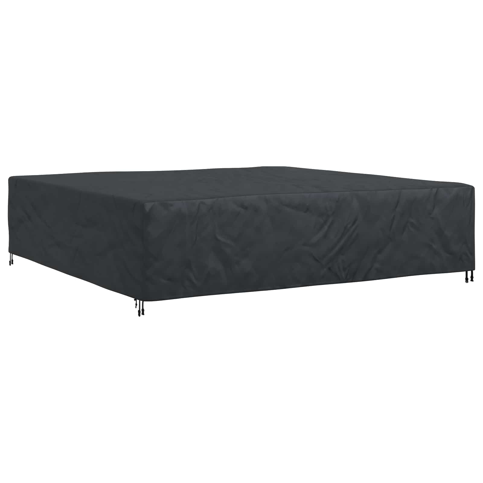vidaXL Pokrowiec na meble Gładki Czarny 300 x 300 x 70 cm 210D