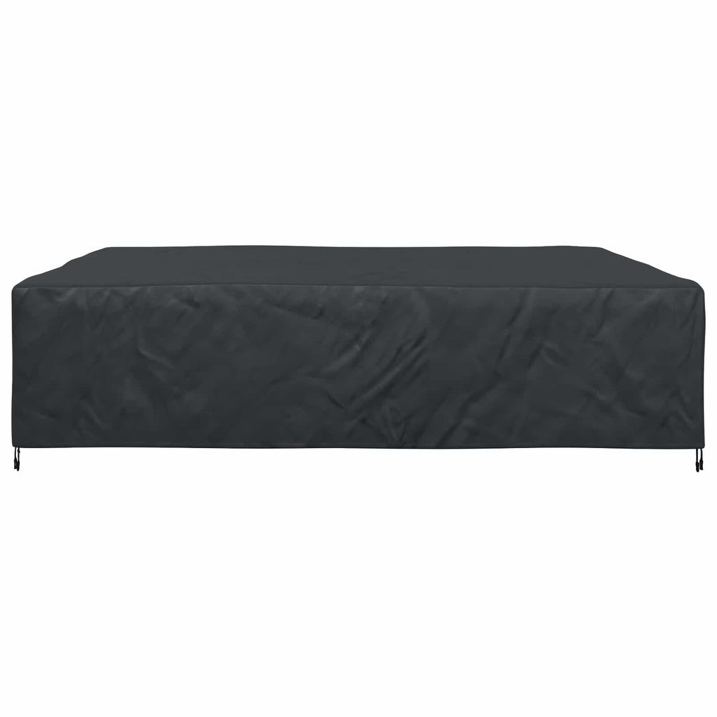 vidaXL Pokrowiec na meble Gładki Czarny 300 x 300 x 70 cm 210D