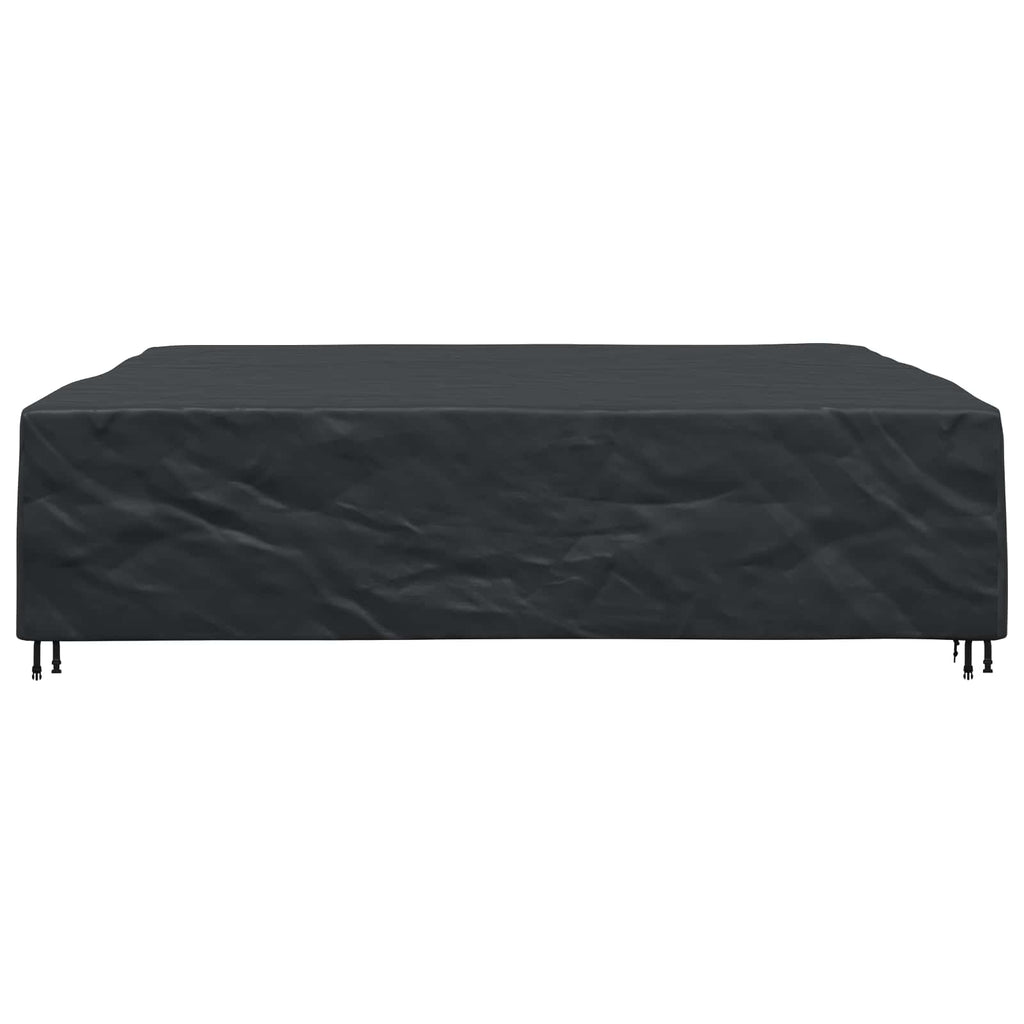 vidaXL Pokrowiec na meble Gładki Czarny 300 x 300 x 70 cm 210D
