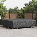 vidaXL Pokrowiec na meble Gładki Czarny 300 x 300 x 70 cm 420D