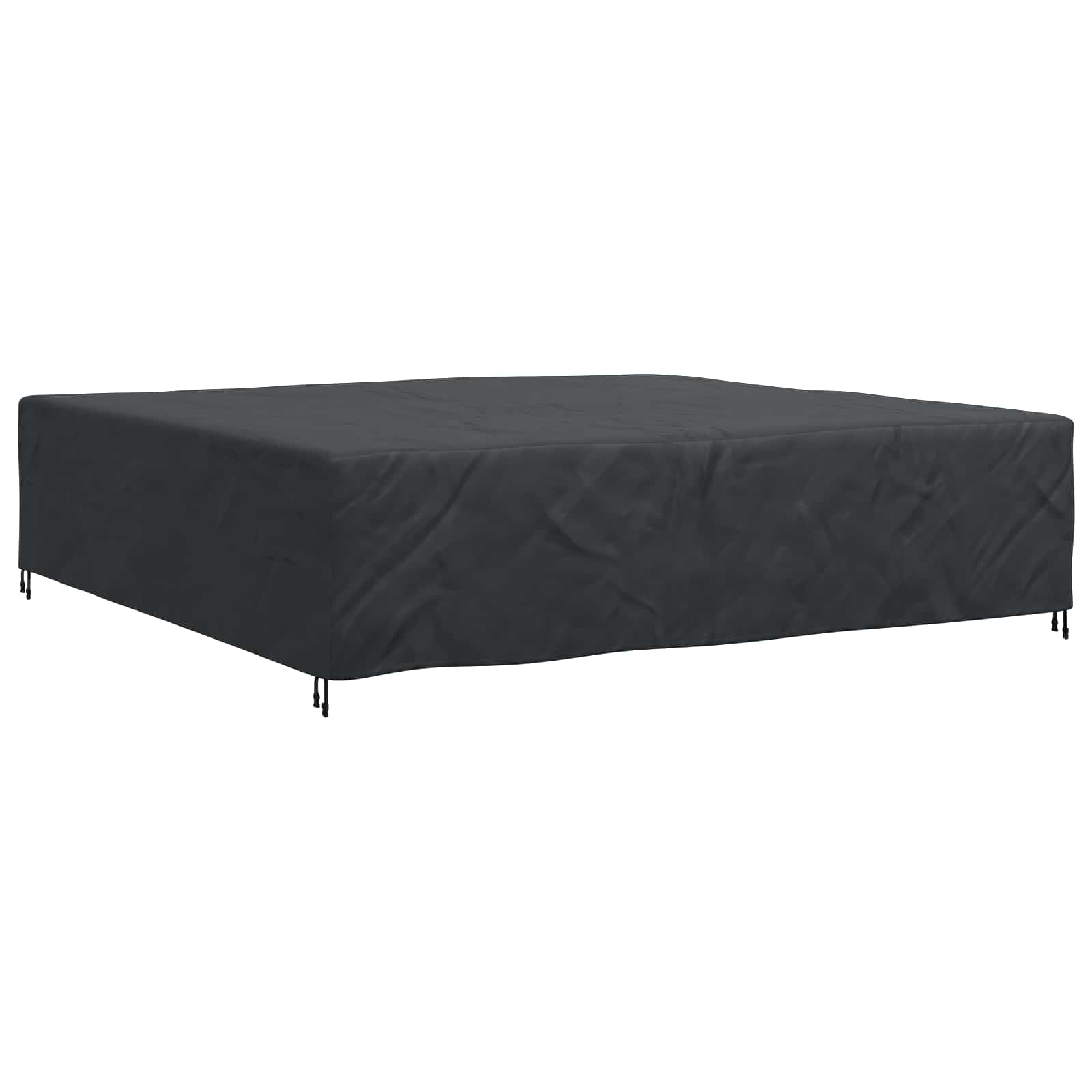vidaXL Pokrowiec na meble Gładki Czarny 300 x 300 x 70 cm 420D