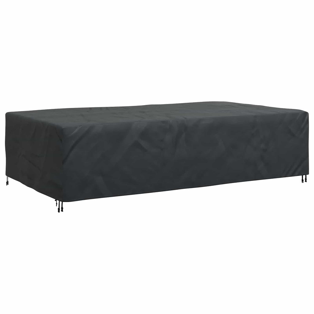 vidaXL Pokrowiec na meble Gładki Czarny 305 x 190 x 85 cm 600D