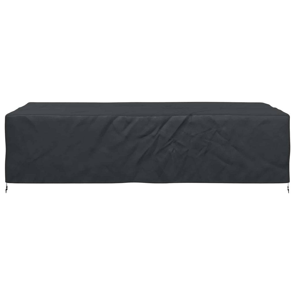vidaXL Pokrowiec na meble Gładki Czarny 305 x 190 x 85 cm 600D