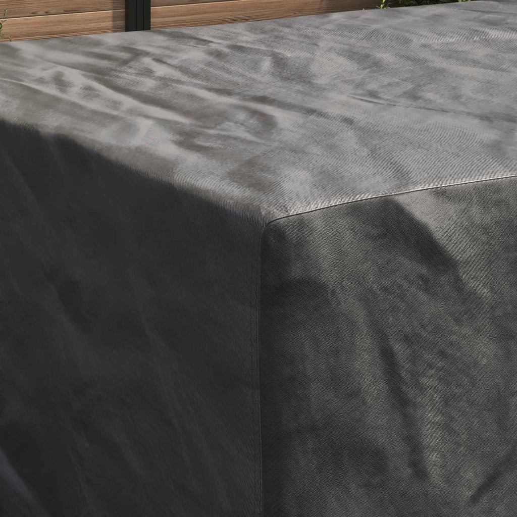 vidaXL Pokrowiec na meble Gładki Czarny 315 x 180 x 74 cm 420D