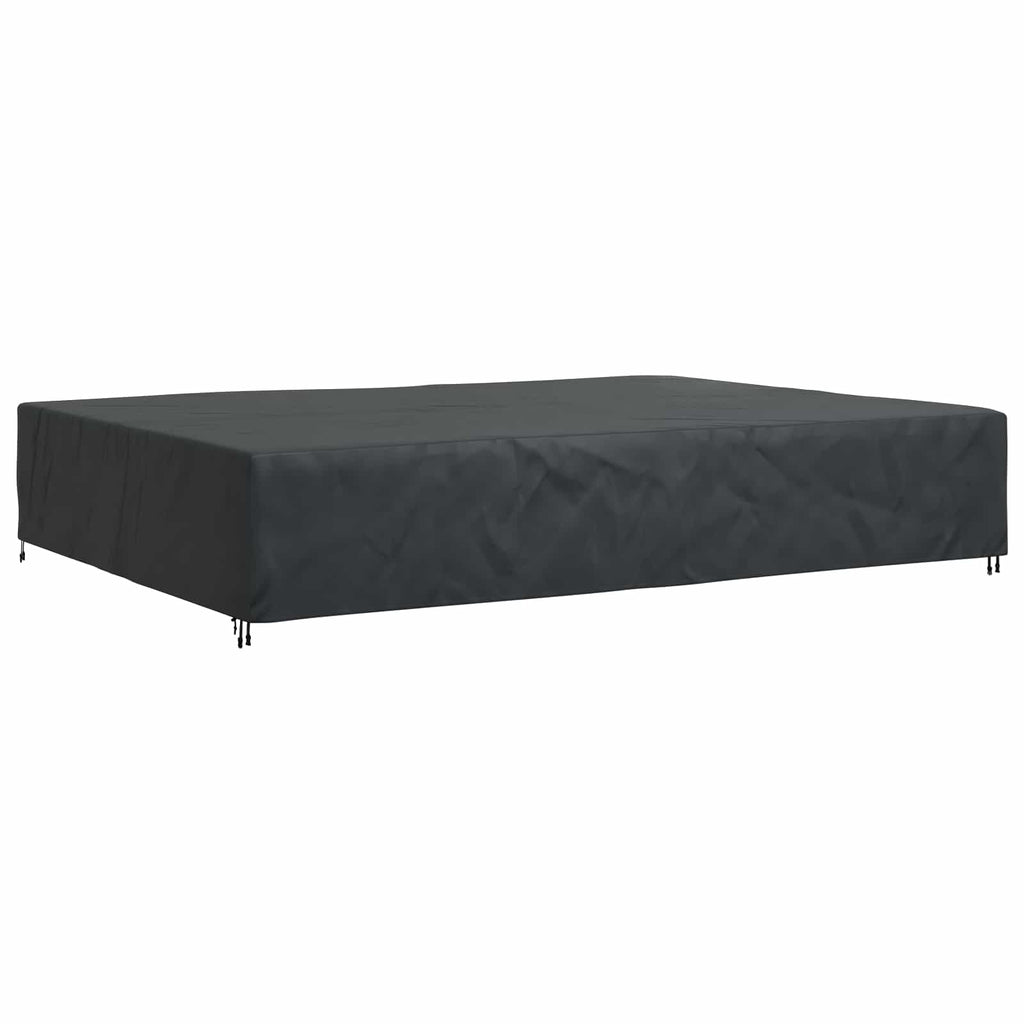 vidaXL Pokrowiec na meble Gładki Czarny 350 x 260 x 90 cm 210D