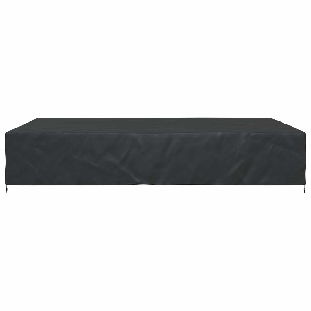 vidaXL Pokrowiec na meble Gładki Czarny 350 x 260 x 90 cm 210D