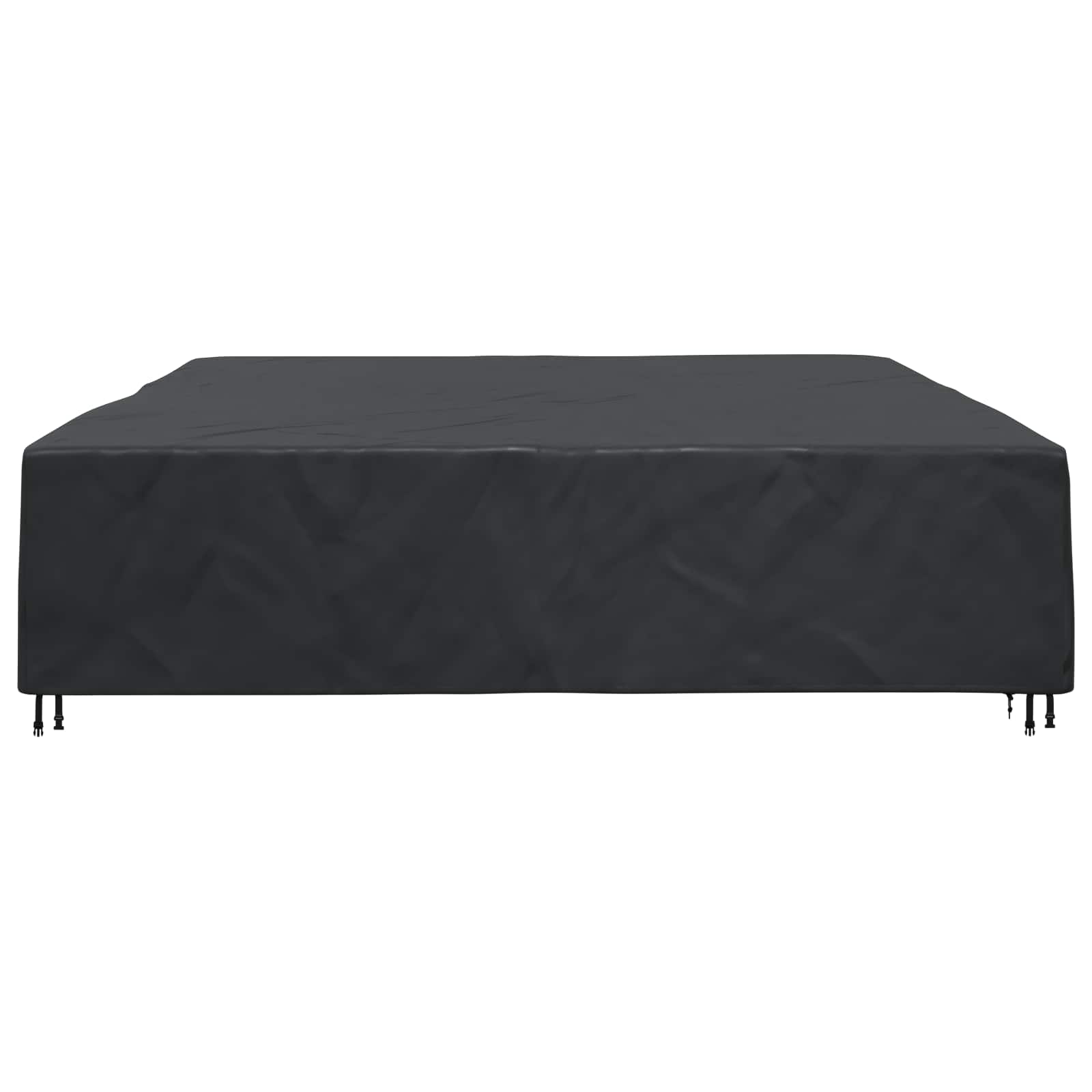 vidaXL Pokrowiec na meble Gładki Czarny 350 x 260 x 90 cm 210D