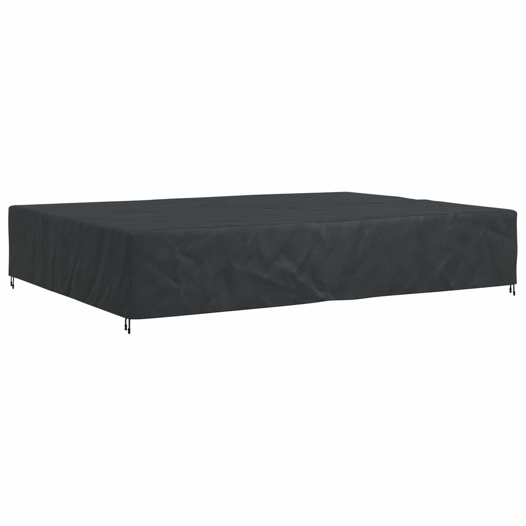 vidaXL Pokrowiec na meble Gładki Czarny 400 x 300 x 70 cm 210D